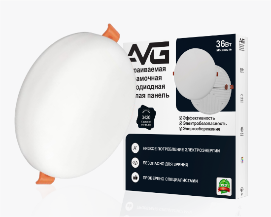 Led պանել կլոր առանց շրջանակ 36W-4K (N.W)  (20) - ի նկար