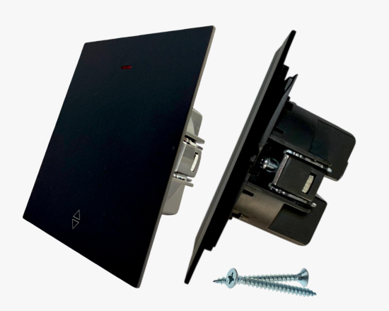 CC-PJ-12 Սև ռեվերս-անջատիչ 1 ստեղնով, ինդիկատորով (10) - ի նկար