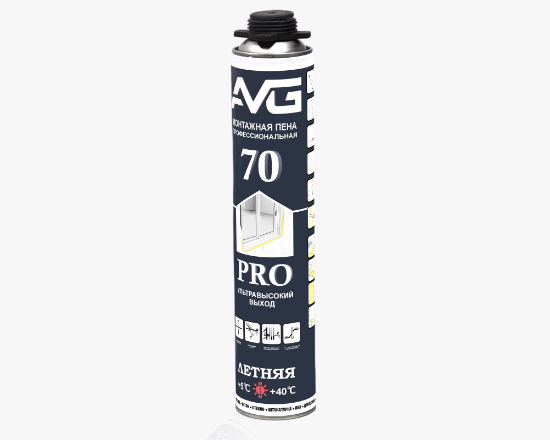 AVG 70 PRO Մոնտաժման փրփուր 850 մլ, 920 գր - ի նկար